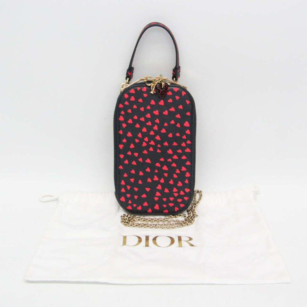 CHRISTIAN DIOR Red Leather Shoulder Bag - Picture 2 of 11